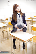 Standing in classroom masturbating pussy on corner of desk