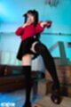 Ria kurumi in short skirt knee high stockings high heels